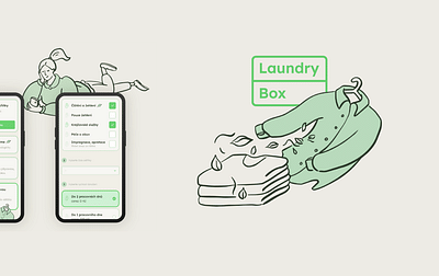Laundry Box – Visual Identity & Web Design - Identidad Gráfica