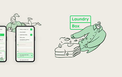 Laundry Box – Visual Identity & Web Design - Grafische Identität