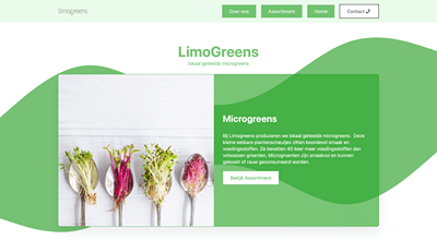 Limogreens - Website Creatie