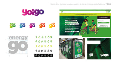 Diseño de la identidad visual corporativa de los SVA de YOIGO. - Branding y posicionamiento de marca