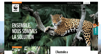 WWF Belgium - Website - Website Creatie