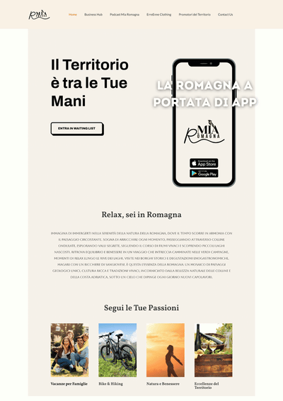 WebSite: Mia Romagna - Creazione di siti web