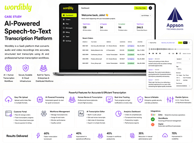 Wordibly: Building an AI and Human Transcription Platform - Software Development