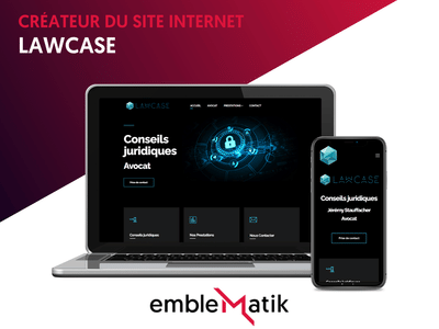 Site internet et référencement pour Lawcase - Création de site internet