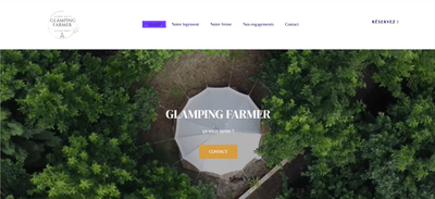 Site de réservation Glamping - Webseitengestaltung