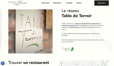 Table de Terroir - Web Applicatie