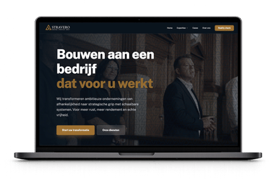 Conversiegerichte Statamic website voor Stravero - Website Creatie