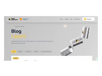Lippini Lubrificanti Website - 3D
