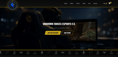 Unknown Forces eSports e.V. Website - Website Creatie