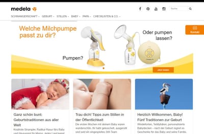 Medela Content HUB - Diseño Gráfico