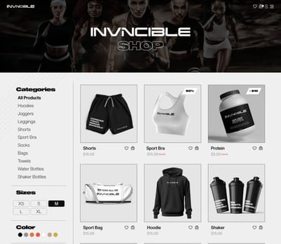 Invncible - E-commerce
