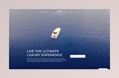 Yacht Club Website - Animación Digital