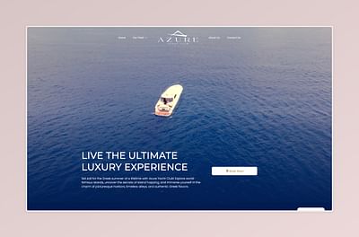 Yacht Club Website - Motion-Design