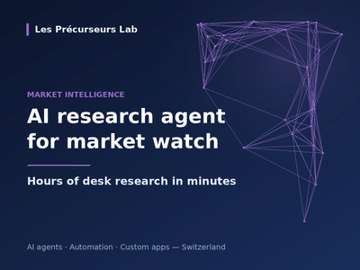 AI research agent for market intelligence - Développement de Logiciel