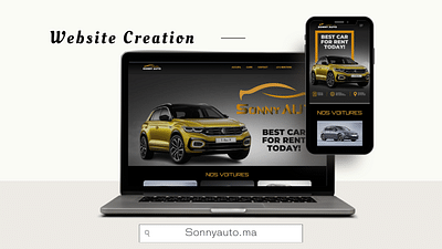 Creation and conception of website Sonnyauto.ma - Aplicación Web