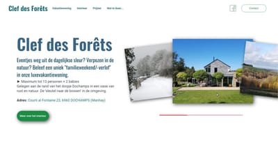 Clef des Forêts - Website Creatie