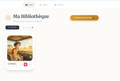 Lumileo - Plateforme SaaS d'histoires IA pour enfants - Application web