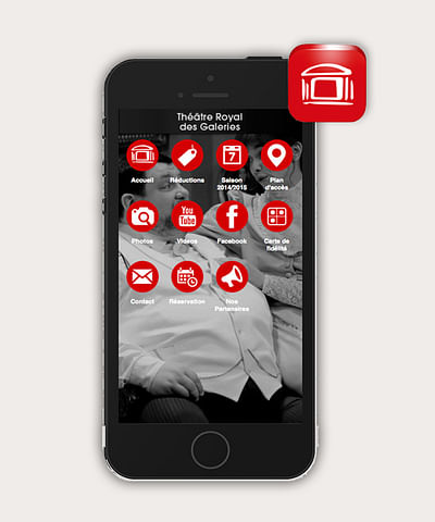Application mobile Théâtre Royal des Galeries - Mobile App