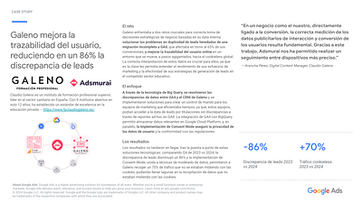 Galeno improves user traceability - Growth Marketing