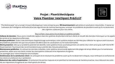 PlombIAnticipate : Votre Plombier Intelligent - Intelligence Artificielle