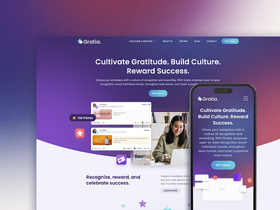 Fun and eccentric interface for a HR solution - Website Creation