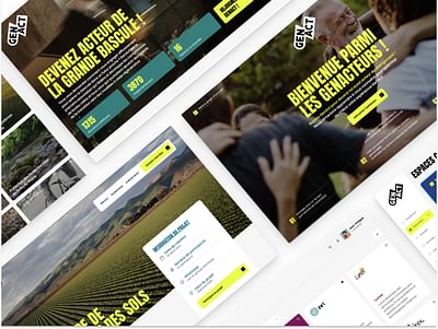 GenAct | Community Website and Web Application - Création de site internet
