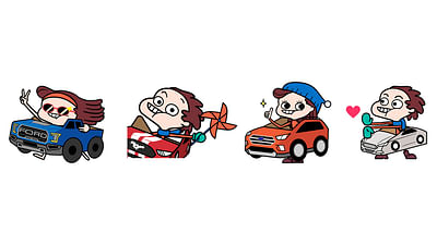 Social Media Stickers for Ford - Digital Strategy