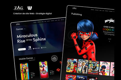 Miraculous - Les aventures de Ladybug et Chat Noir - Création de site internet