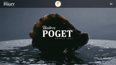 Huîtres Poget - Création de site internet