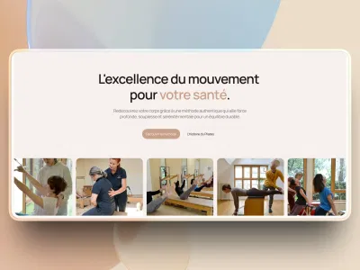 Site internet Webflow - Pilates Nantes - Création de site internet
