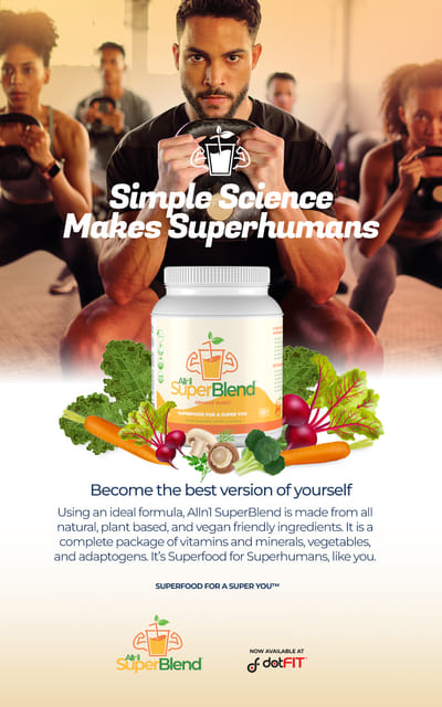 Research-Backed Product Launch for dotFIT Alln1 SuperBlend - Design & graphisme