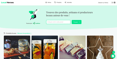 Supporting local economy by developing a web app - Application web