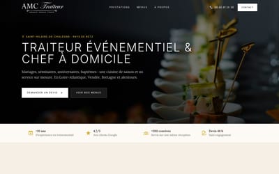 Site et référencement local, traiteur - Création de site internet