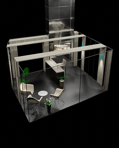 Small Event Booth - 3D