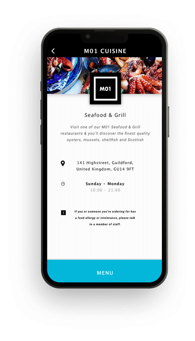 M01 – Complete restaurant management system - App móvil