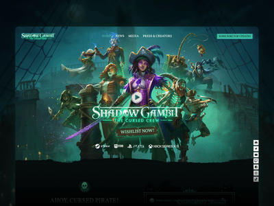 Shadow Gambit - Website - Webseitengestaltung