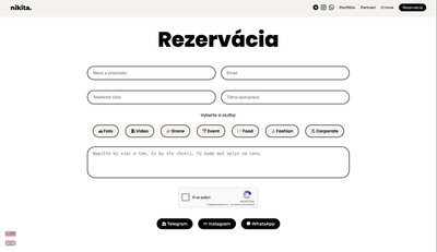 Website for photographer - Webseitengestaltung