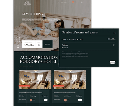 Website Redesign Hotel PIDHIRYA - Grafikdesign