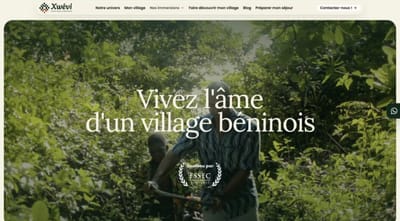 Immersive Website for African Travel Experiences - Aplicación Web