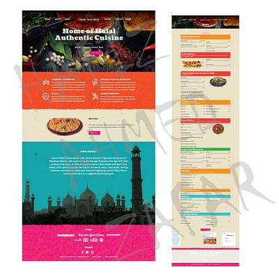 WordPress website development project - Food inn - Webseitengestaltung