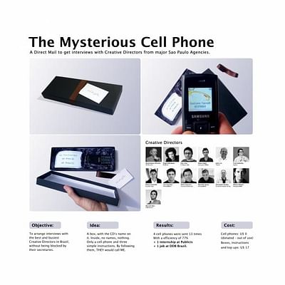 MYSTERIOUS CELL PHONE - Advertising