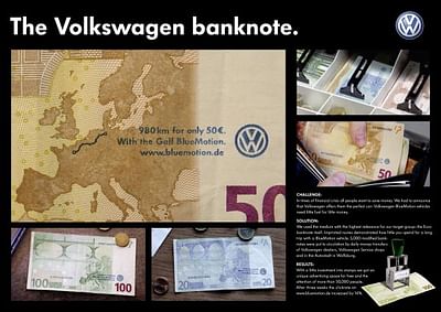 THE VW BANKNOTE - Publicidad