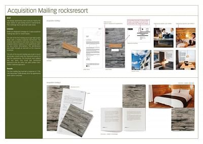 ACQUISITION MAILING ROCKSRESORT - Werbung