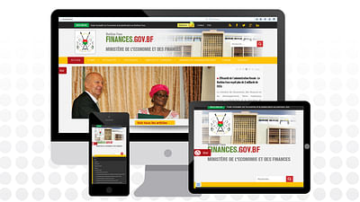 Portail du Ministère de l'Economie et des Finances - Webseitengestaltung