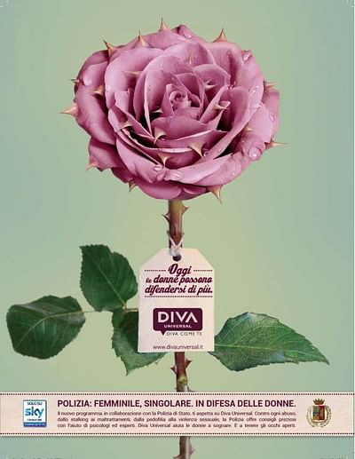 DIVA UNIVERSAL WITH ITALIAN POLICE CAMPAIGN - Reclame