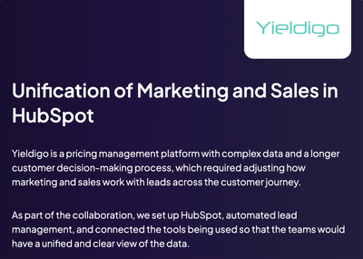 Implementación de Hubspot y Automatización de Marketing para B2B SaaS - Growth Marketing
