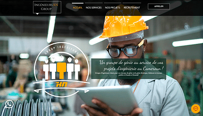 CREATION DE SITE VITRINE DES INGENIEURS GROUP KN - Website Creation