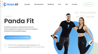 Création de site eCommerce WooCommerce - Pandafit - E-commerce
