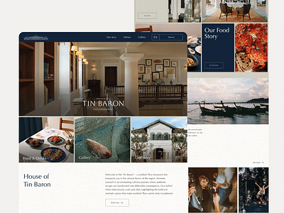 House of Tin Baron Restaurant Website - Ergonomie (UX/UI)