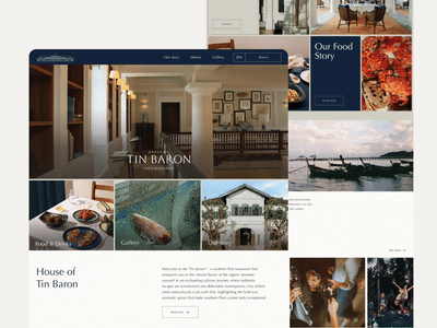 House of Tin Baron Restaurant Website - Webseitengestaltung